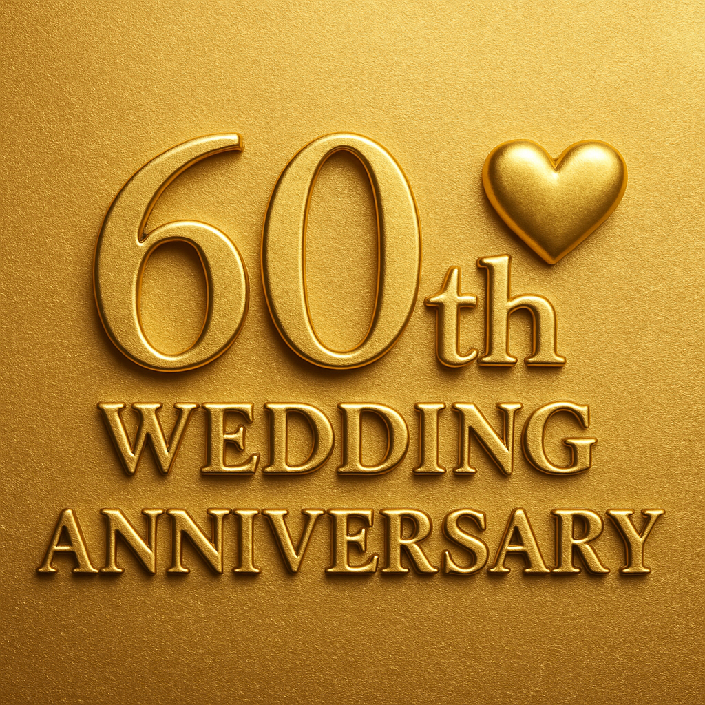 A Love That Sparkles: What is the Color for a 60th Wedding Anniversary?