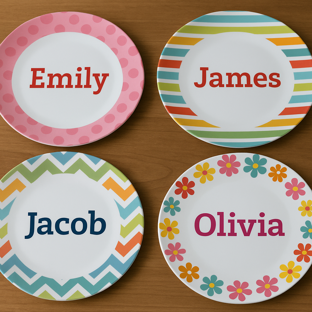 A Plate Full of Personality: How to Make Personalized Melamine Plates (The Easy Way!)