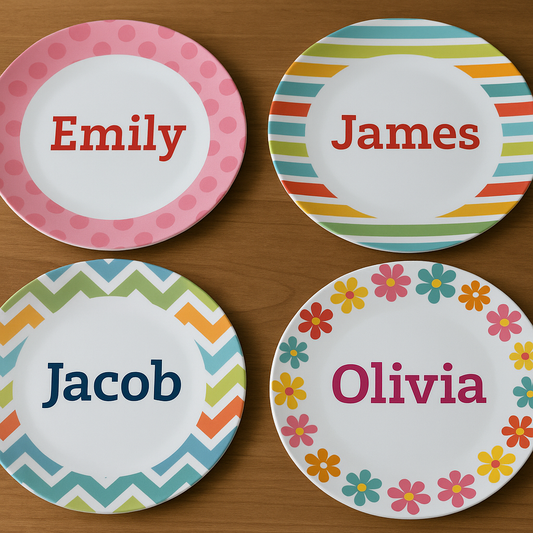 A Plate Full of Personality: How to Make Personalized Melamine Plates (The Easy Way!)