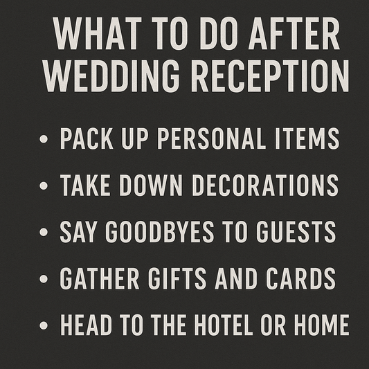 The Party's Over, Forever Begins: What to Do After Your Wedding Reception
