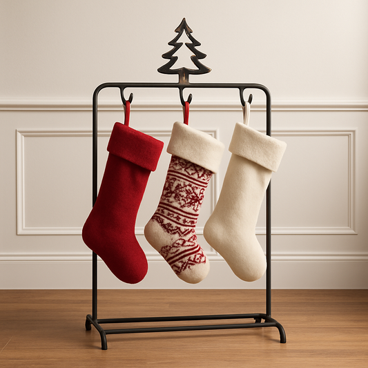 No Mantle? No Problem! How to Make a Stocking Holder Stand