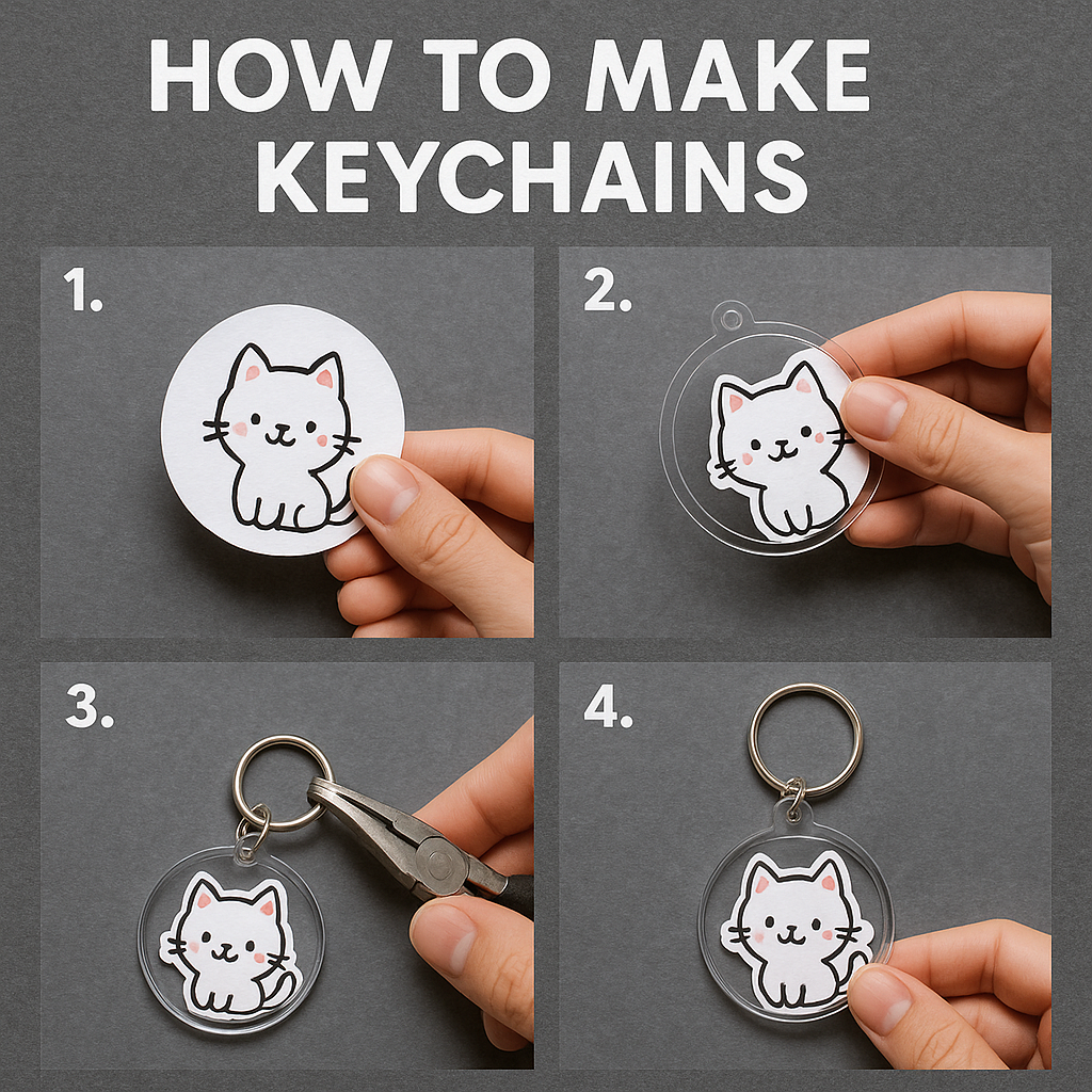 Keychain Making Drawing Your Art, in Your Pocket: The Ultimate Guide on How to Make Keychains ...