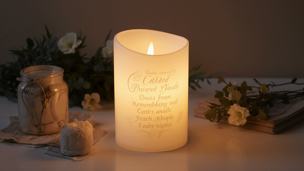 A Guiding Light: The Comfort and Beauty of Personalized Flameless Memorial Candles