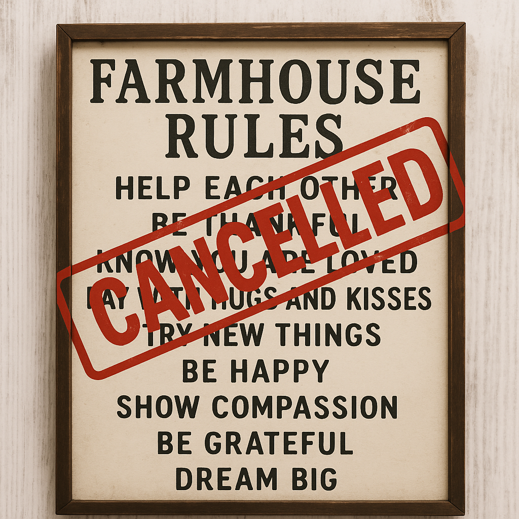 Has Farmhouse Rules Been Cancelled? Keeping the Spirit Alive with Personalized Family Gifts