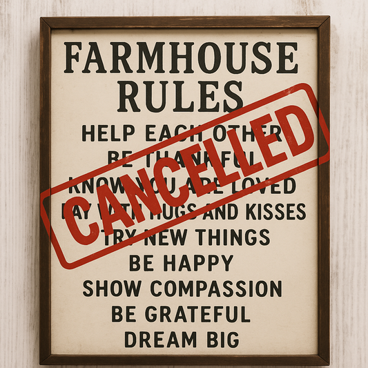 Has Farmhouse Rules Been Cancelled? Keeping the Spirit Alive with Personalized Family Gifts