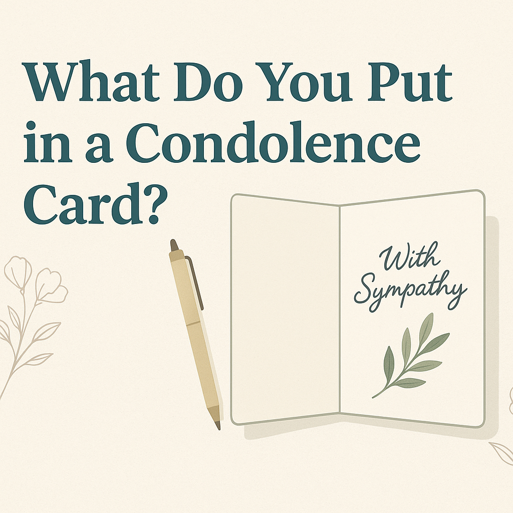 When Words Are Hard to Find: What Do You Put in a Condolence Card?