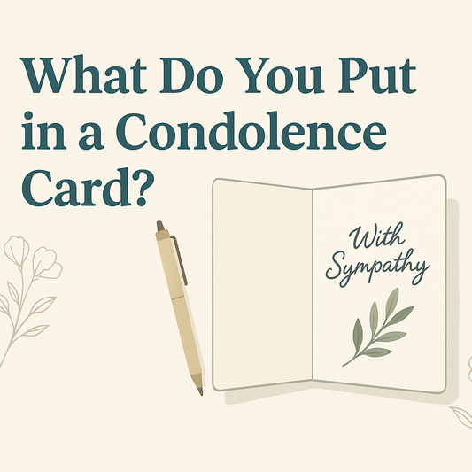 When Words Are Hard to Find: What Do You Put in a Condolence Card?