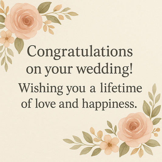 Beyond "Congratulations!": A Guide to What to Say on a Wedding Card