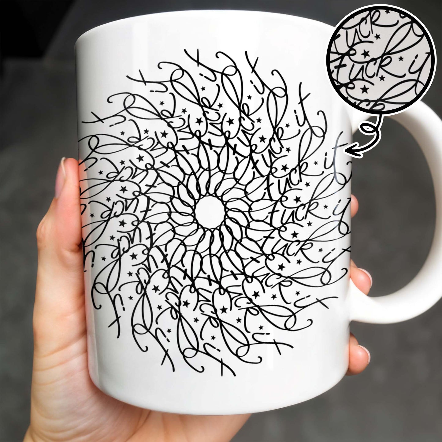 Eff It Eff It Eff It With Stars - Personalized Custom Coffee Mug - FAM359_MG