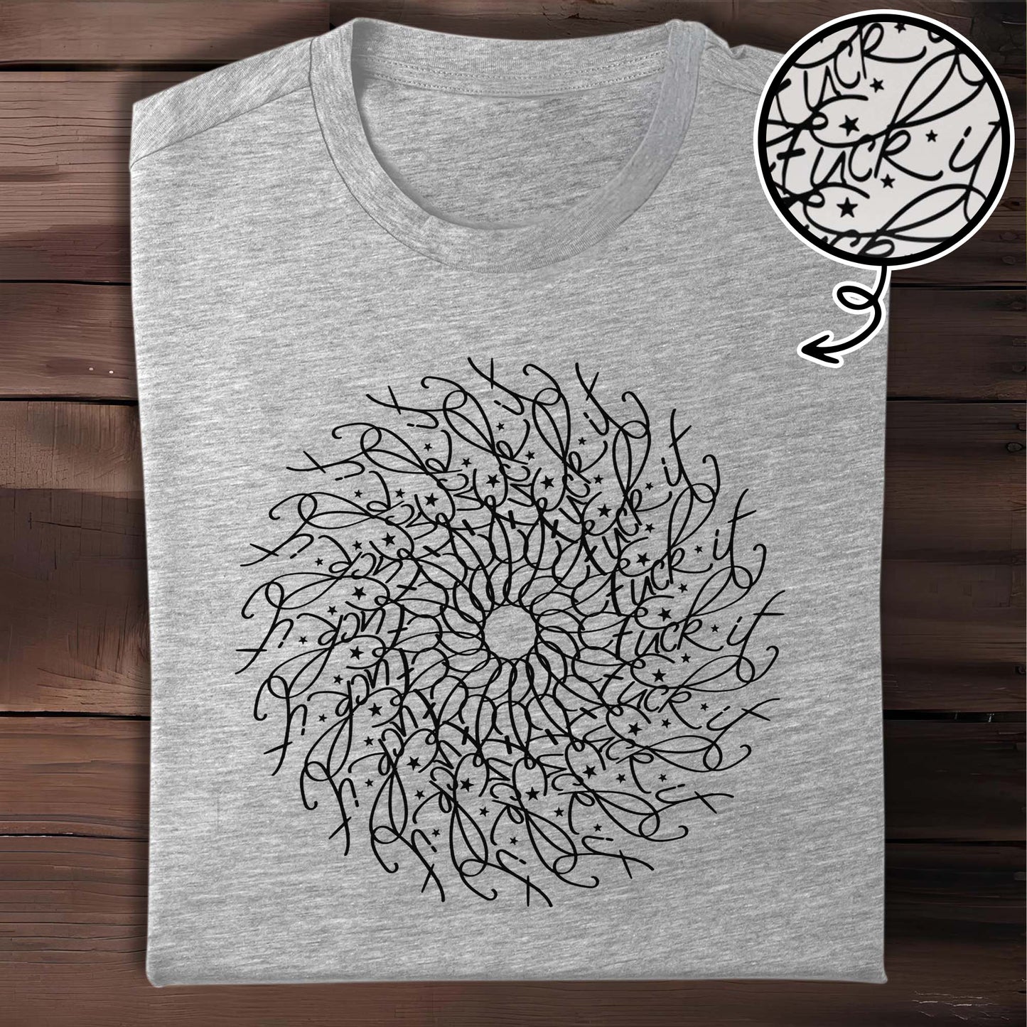 Unique Floral Mandala Design - Personalized Custom Unisex T-shirt, Hoodie - FAM359_WBAS