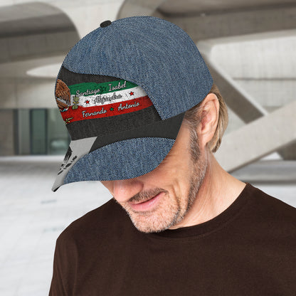 Orgulloso de ser mexicano - Gorra personalizada con estampado completo - ME056_BAC