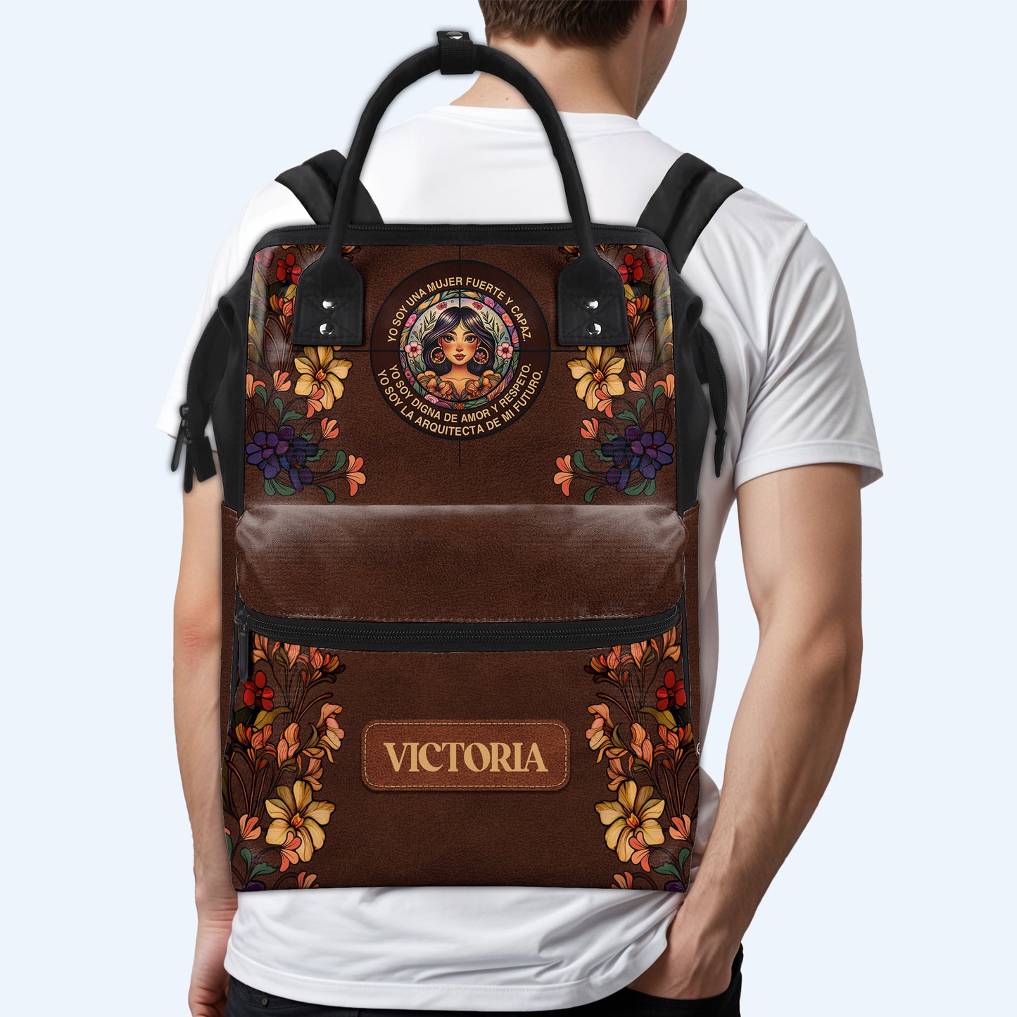 Yo Soy - Special Personalized Custom Duckbilled Travel Backpack - HS035_DKB