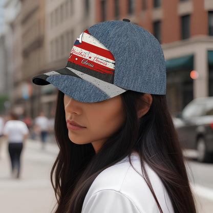 Orgulloso de ser Boricua - Gorra personalizada, gorra de béisbol con estampado completo - LA036_BAC