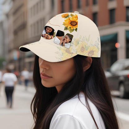 La mejor mamá del mundo: gorra de béisbol personalizada con estampado completo - FM009_BAC