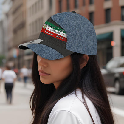 Orgulloso de ser mexicano - Gorra personalizada con estampado completo - ME056_BAC