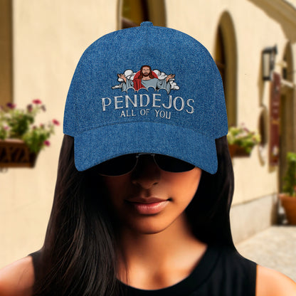 PENDEJOS TODOS USTEDES - Gorra personalizada personalizada, gorra de béisbol con estampado completo - HS055_BAC