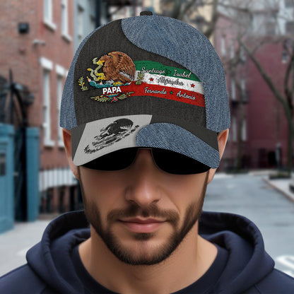 Orgulloso de ser mexicano - Gorra personalizada con estampado completo - ME056_BAC