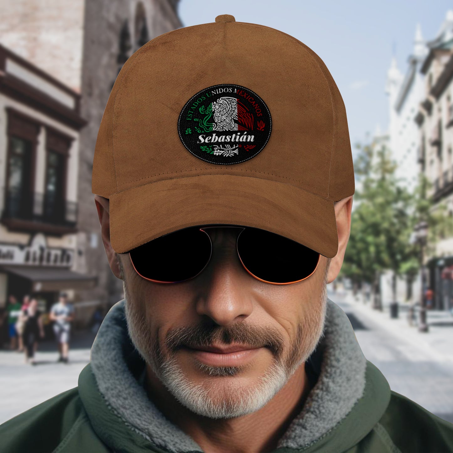 Estados Unidos Mexicanos - Gorra personalizada, gorra de béisbol con estampado integral - ME054_BAC