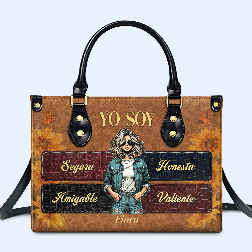 Yo Soy - Bolso de piel personalizado - HS037_HB