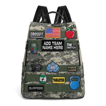 CROSSFIT - Personalized Leather BackPack - BP_FN27