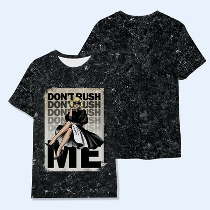 No me apresures: camiseta unisex personalizada con estampado integral - DG018_3T