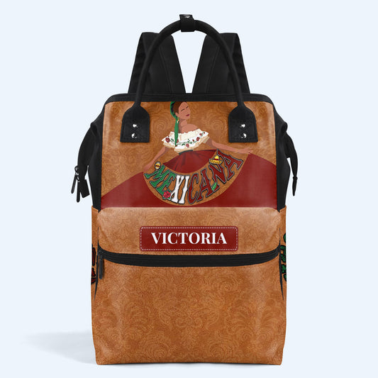 MEXICANA - Mochila de viaje personalizada con diseño de pico de pato - ME006_DKB