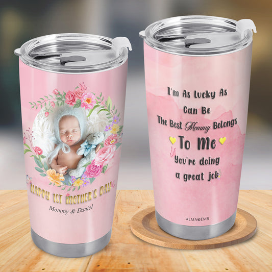 Primer día de la madre - Vaso de acero inoxidable personalizado de 20 oz y 30 oz - TB_FM15