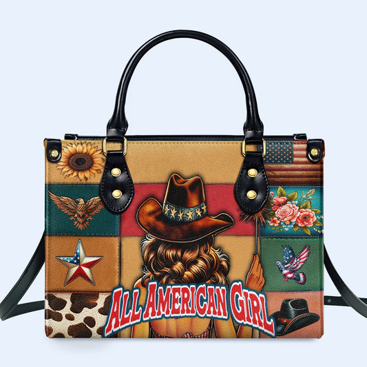 All American Girl - Leather Handbag - IND12