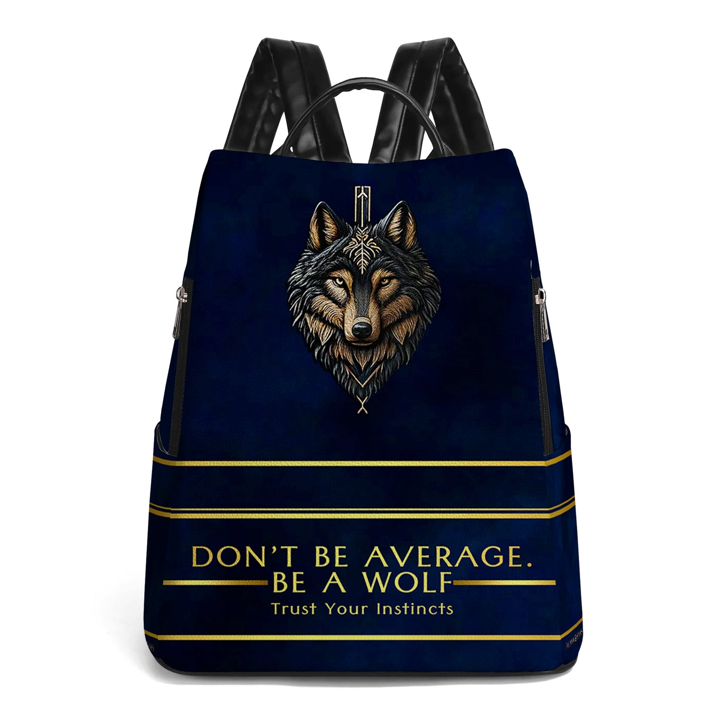 Don't Be Average - Personalized Leather BackPack - BP_K04