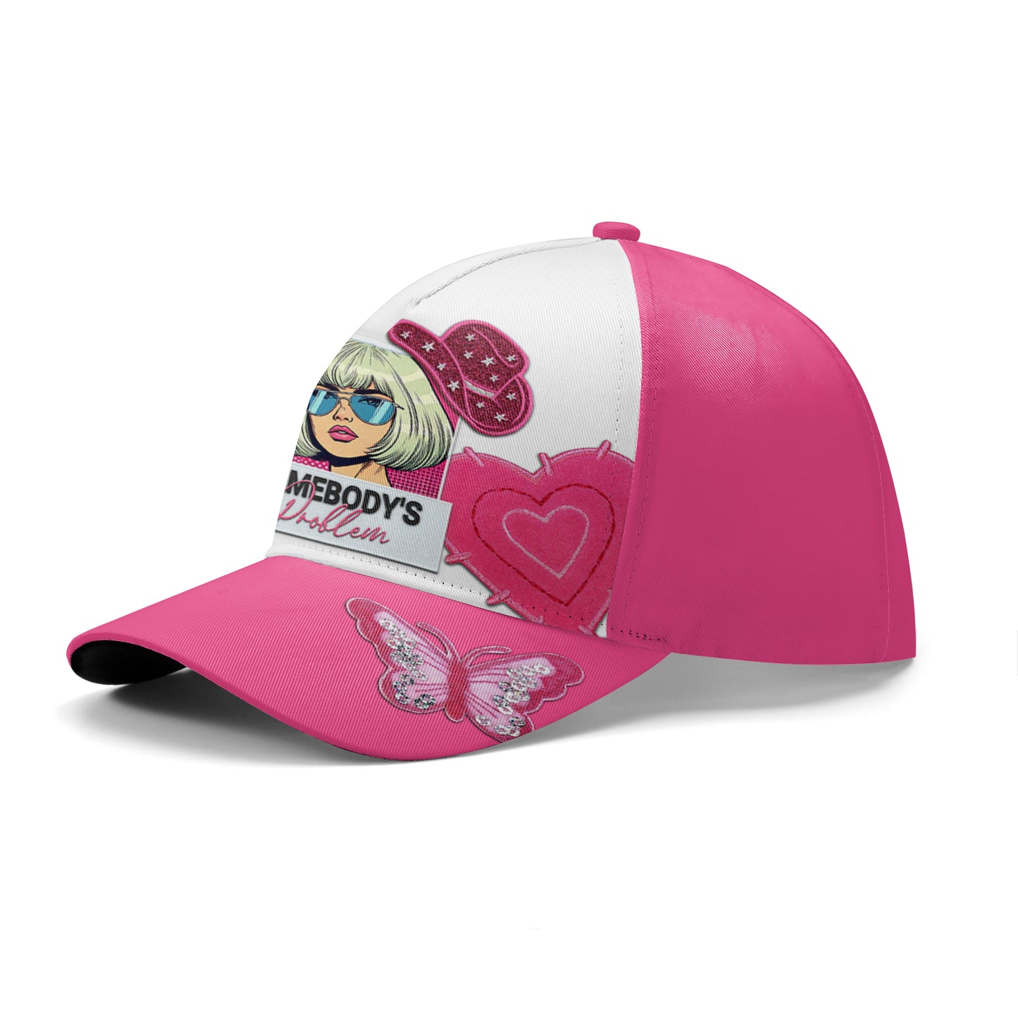 SOMEBODY'S PROBLEM - Special Personalized Custom Hat, All Over Print Baseball Cap - DG034_BAC