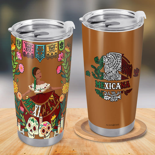 Mexicana - Vaso de acero inoxidable personalizado de 20 oz y 30 oz - TB_MX10