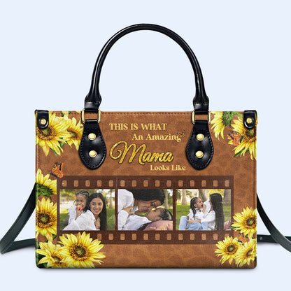 This Is What An Amazing ... Looks Like - Personalized Custom Leather Handbag - FM013_HB