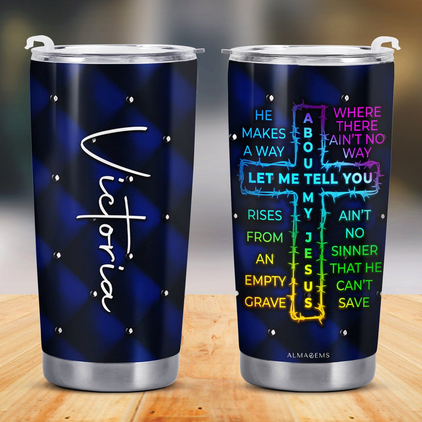 LET ME TELL YOU ABOUT MY JESUS - Personalized Custom Stainless Steel Tumbler 20oz 30oz - FT017_TB