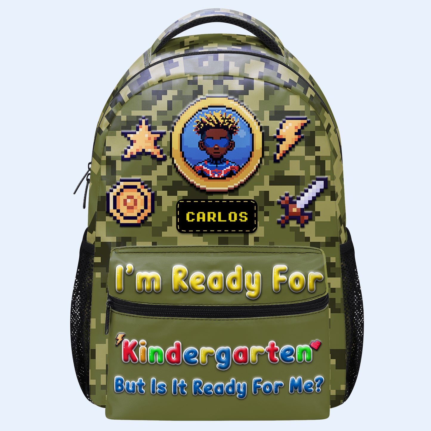 Estoy listo para... ¿Pero está listo para mí? - Mochila personalizada personalizada - QCUS029_CB