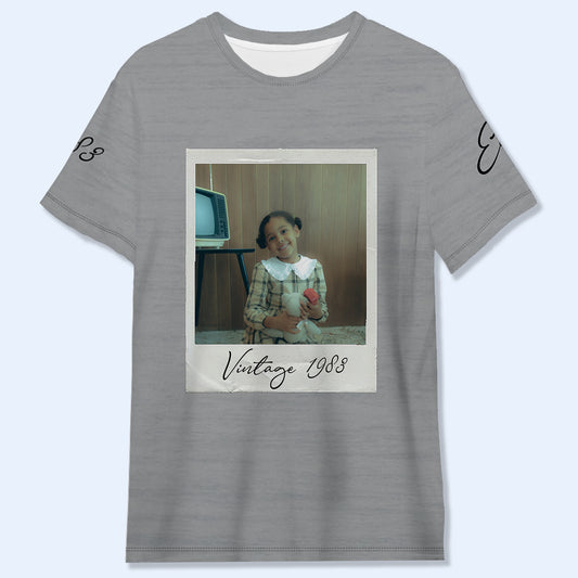 Bootleg Shirt Couple - Personalized Custom Unisex All-Over Printed T-Shirt - FM004_3T