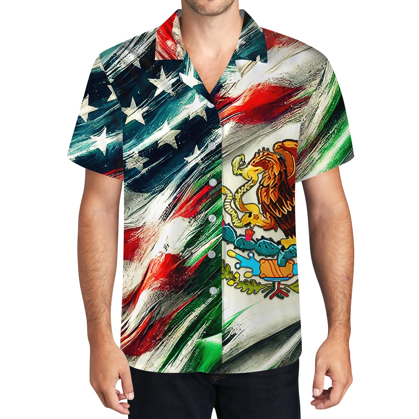 Mexican by blood, American by birth - Personalized Unisex Hawaiian Shirt - HW_MX53