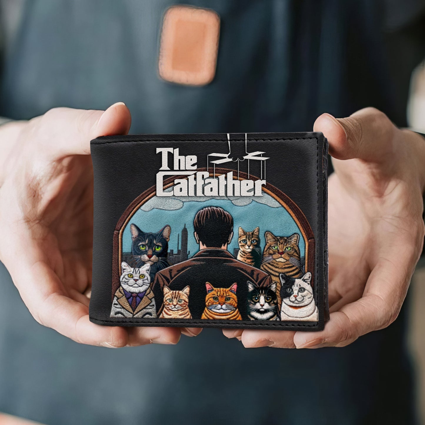 The Catfather - Cartera de piel para hombre - MW35