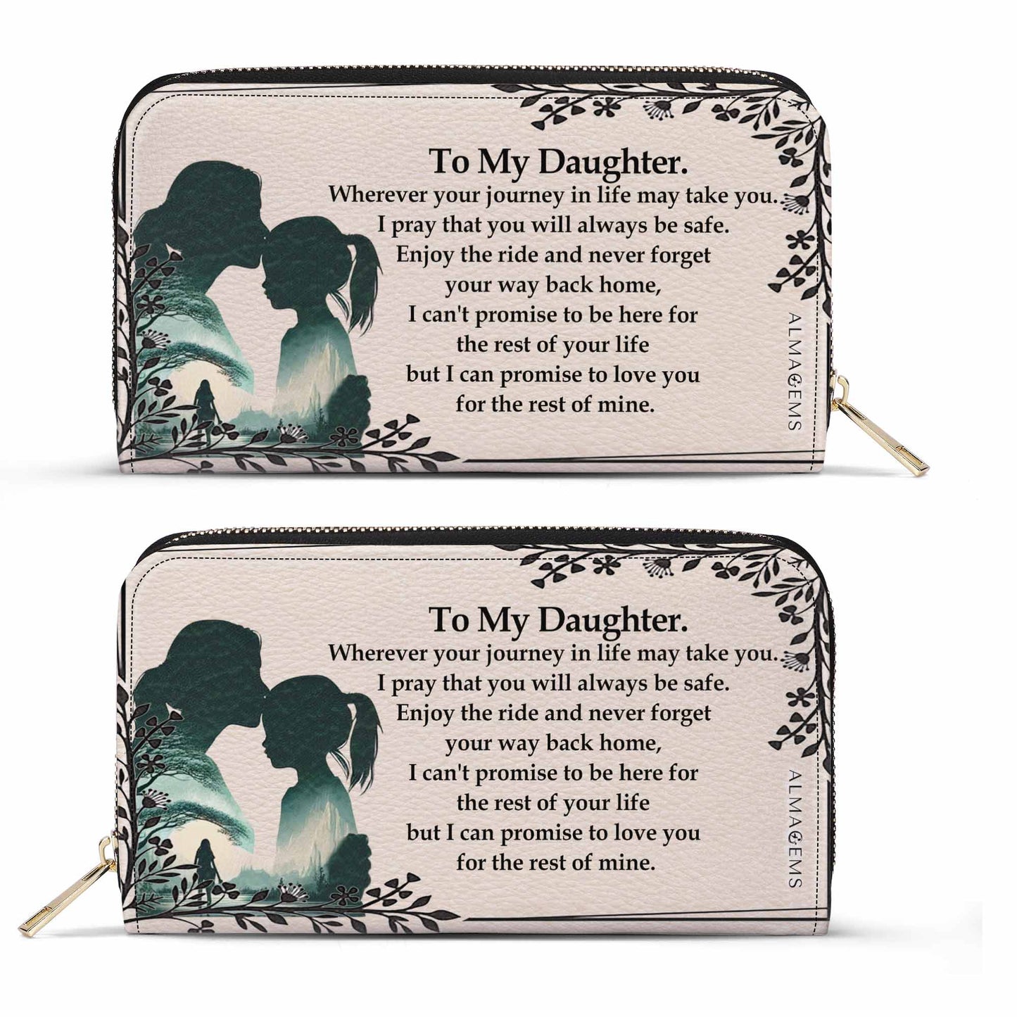 To My Daughter - Women Leather Wallet - WW10