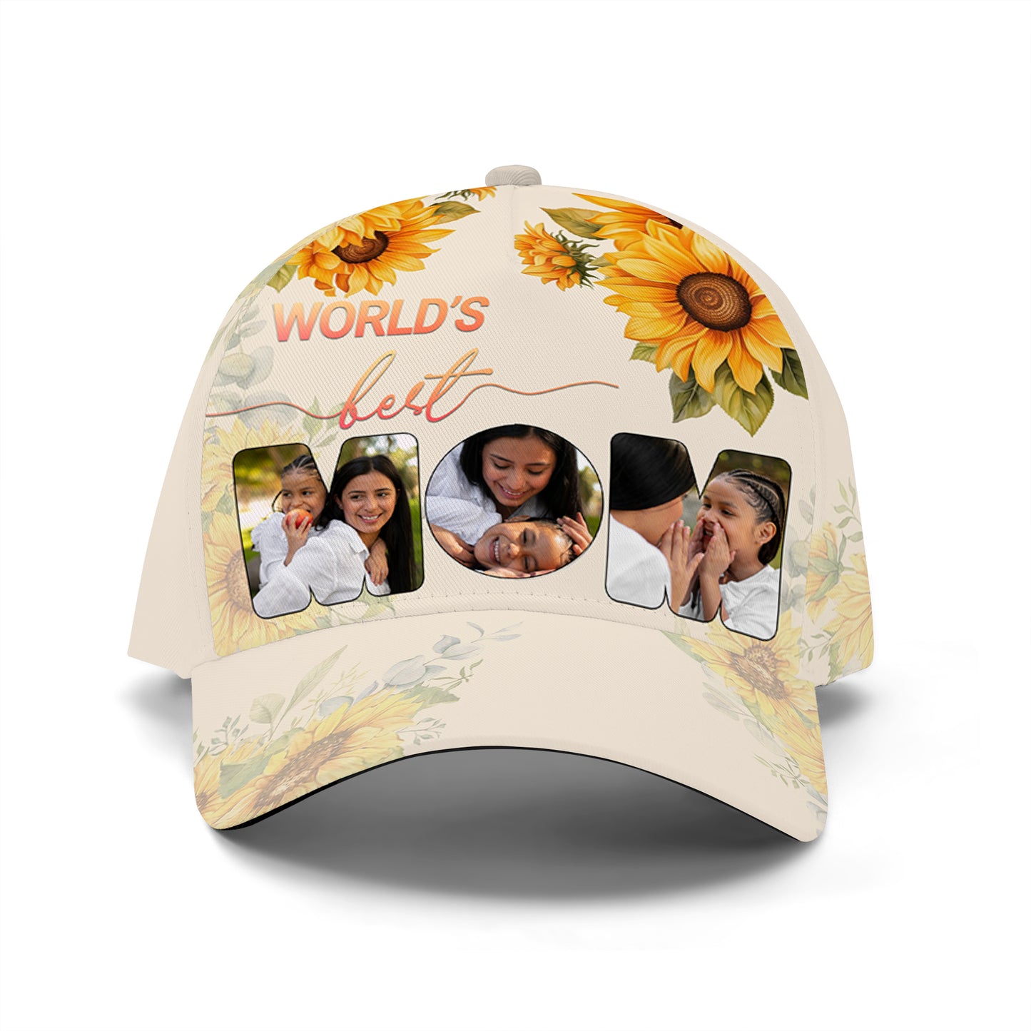 World's Best MOM - Personalized Custom Hat, All Over Print Baseball Cap - FM009_BAC