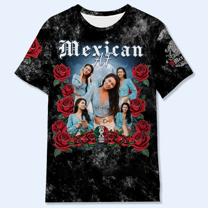 Camiseta pirata mexicana - Camiseta unisex personalizada con estampado completo - HS029_3T