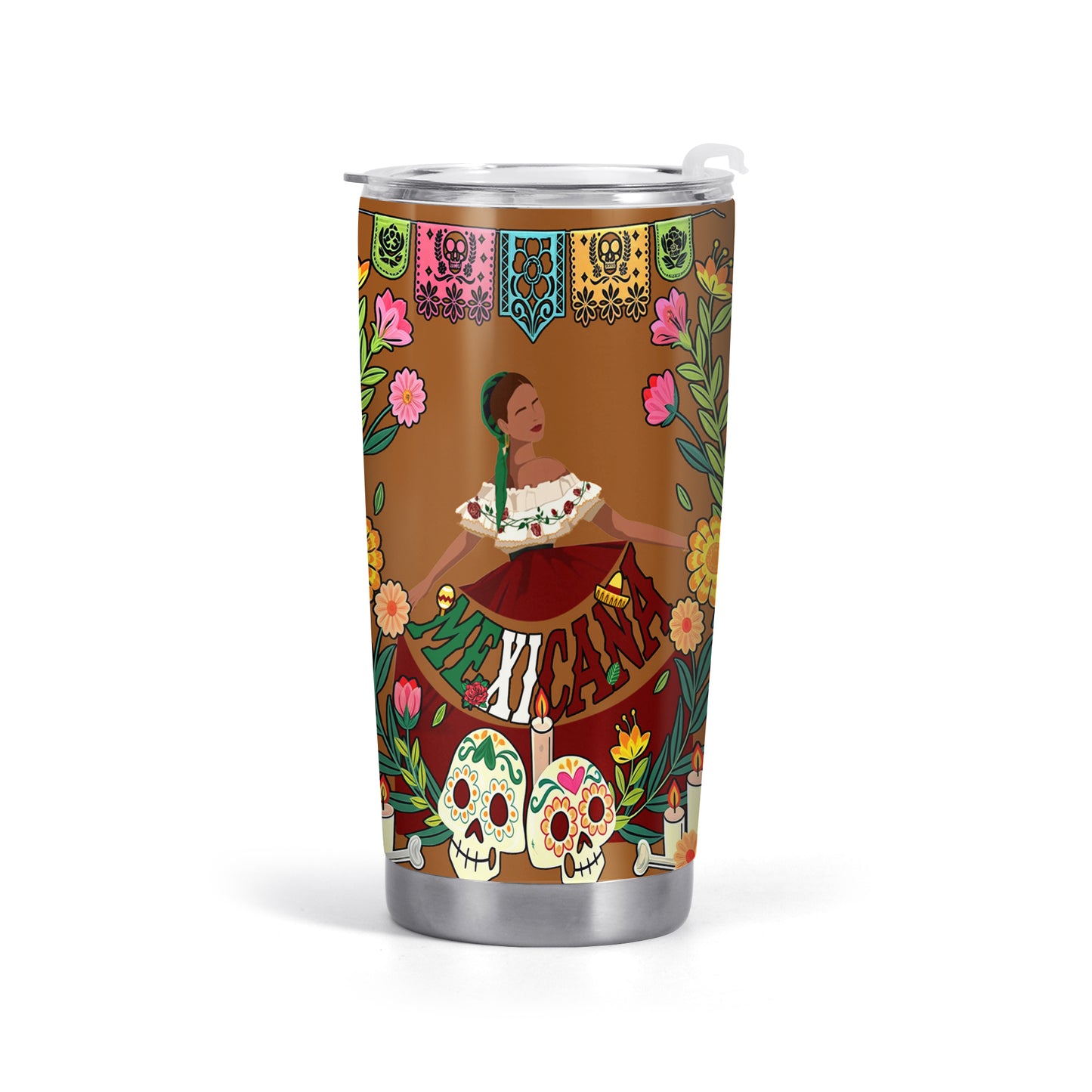 Mexicana - Personalized Stainless Steel Tumbler 20oz - TB_MX10