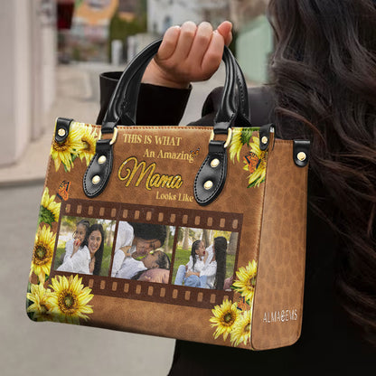 This Is What An Amazing ... Looks Like - Personalized Custom Leather Handbag - FM013_HB