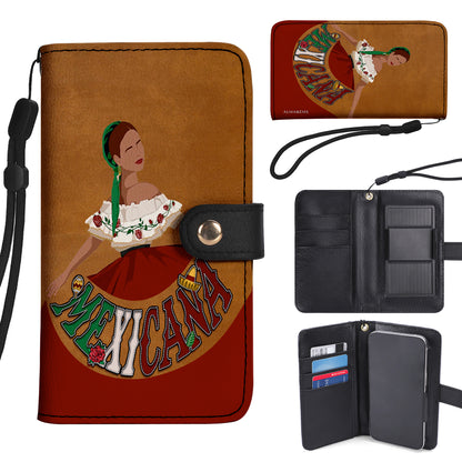 MEXICANA - Cartera de piel personalizada para teléfono - ME006_PW