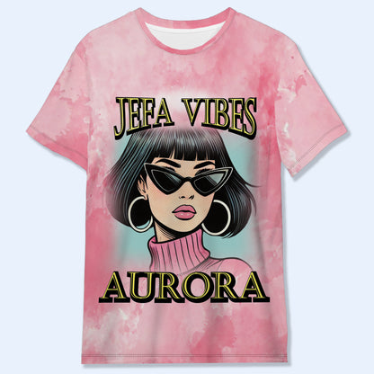 Jefa Vibes - Camiseta unisex personalizada con estampado integral - ME043_3T