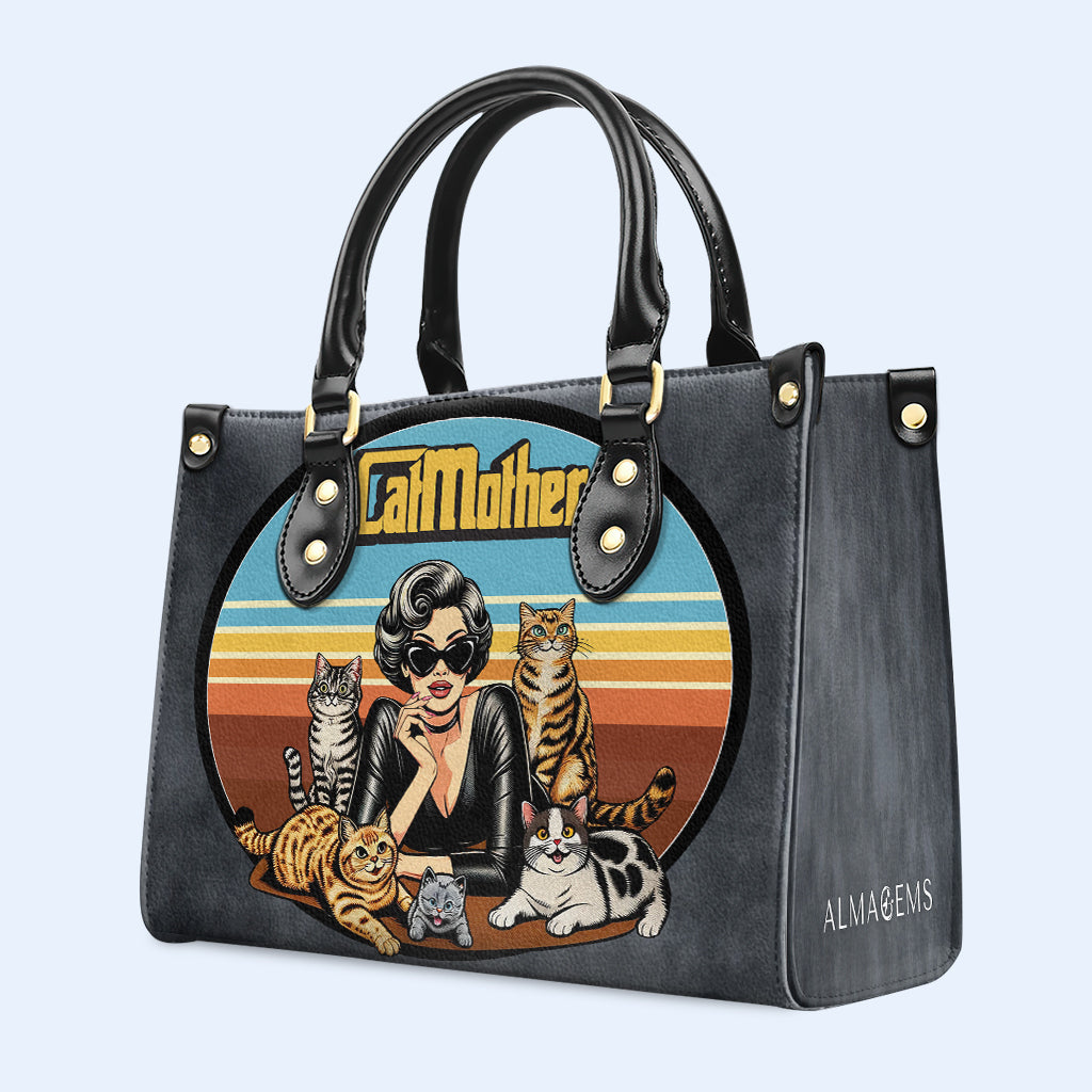 The CatMother - Bespoke Leather Handbag For Cat Lovers - LL22