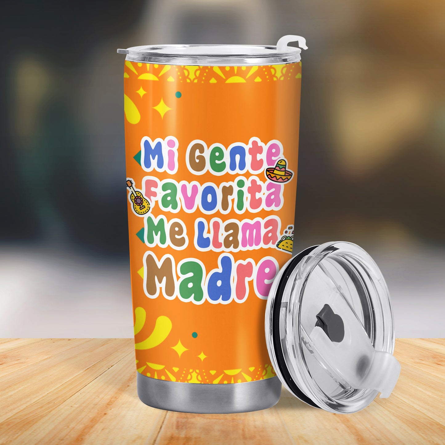 Mi Gente Favorita Me Llama Madre - Personalized Stainless Steel Tumbler 20oz - TB_FM08