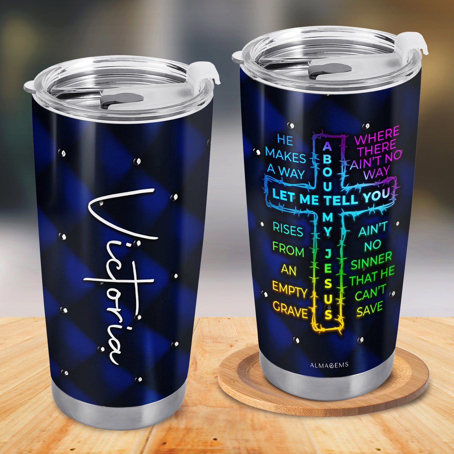 LET ME TELL YOU ABOUT MY JESUS - Personalized Custom Stainless Steel Tumbler 20oz 30oz - FT017_TB