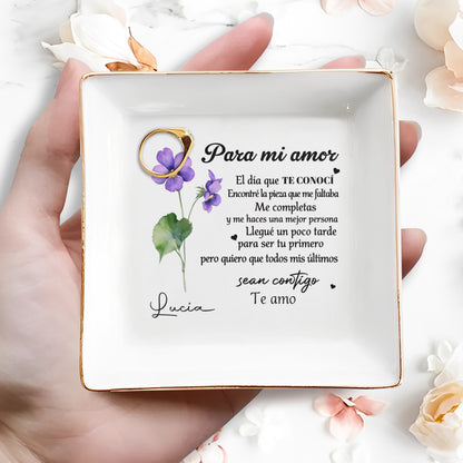 PARA MI AMOR - Plato de joyería personalizado - CP013_SCRD