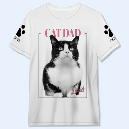 Camiseta unisex personalizada con estampado integral para perros y gatos - Camiseta unisex personalizada con estampado integral - PET003_3T