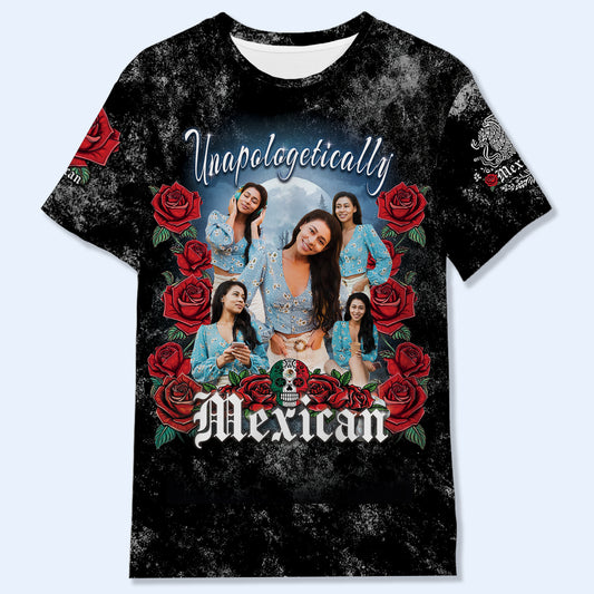 Camiseta pirata mexicana - Camiseta unisex personalizada con estampado completo - HS029_3T